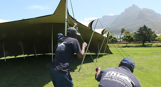 How to erect a stretch tent: Stability
