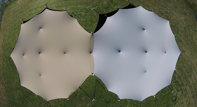 Octagon Tents Joined Together