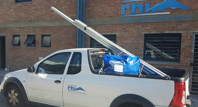 Transporting stretch tents