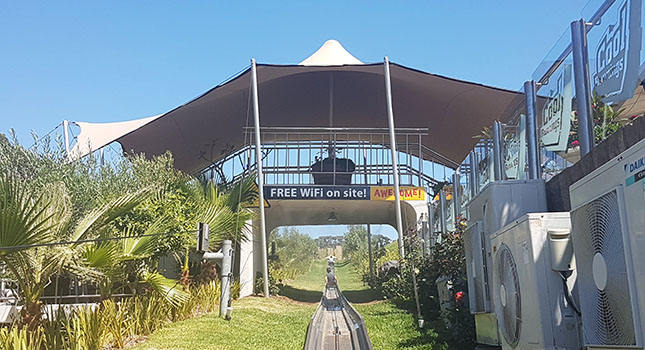 Cover over entrance