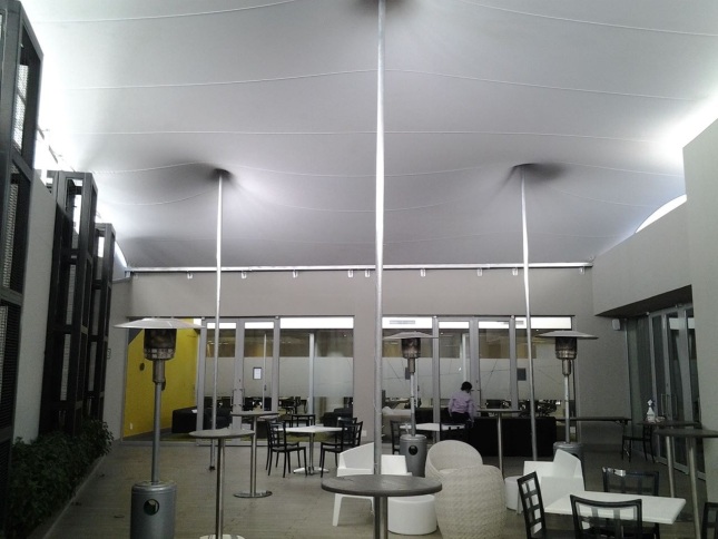Previously ‘dead’ areas rejuvenated by Stretch tent Canopies 