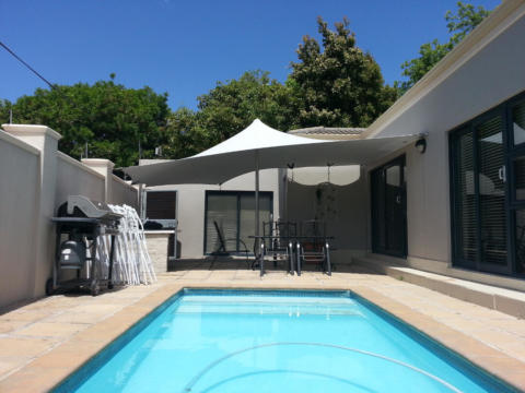 12 CUSTOM STRETCH TENT  POOL SIDE GREY