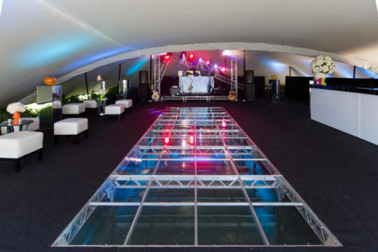 PARTY TWO 10.5X15 STRETCH TENTS LINKED GREY