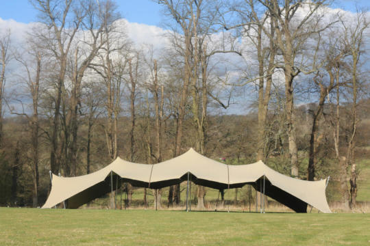 CONCEPT 15X21 STRETCH  TENT CHINO FLOATING WITH CORNERS DOWN
